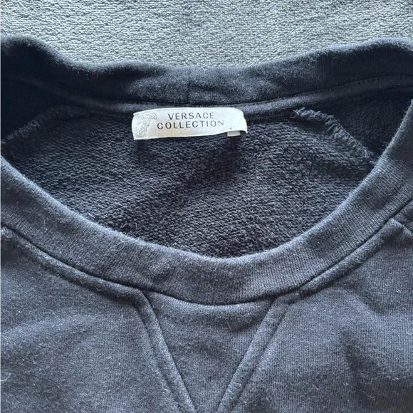 Versace Vintage Black Crewneck Sweater - Picture 3 of 3